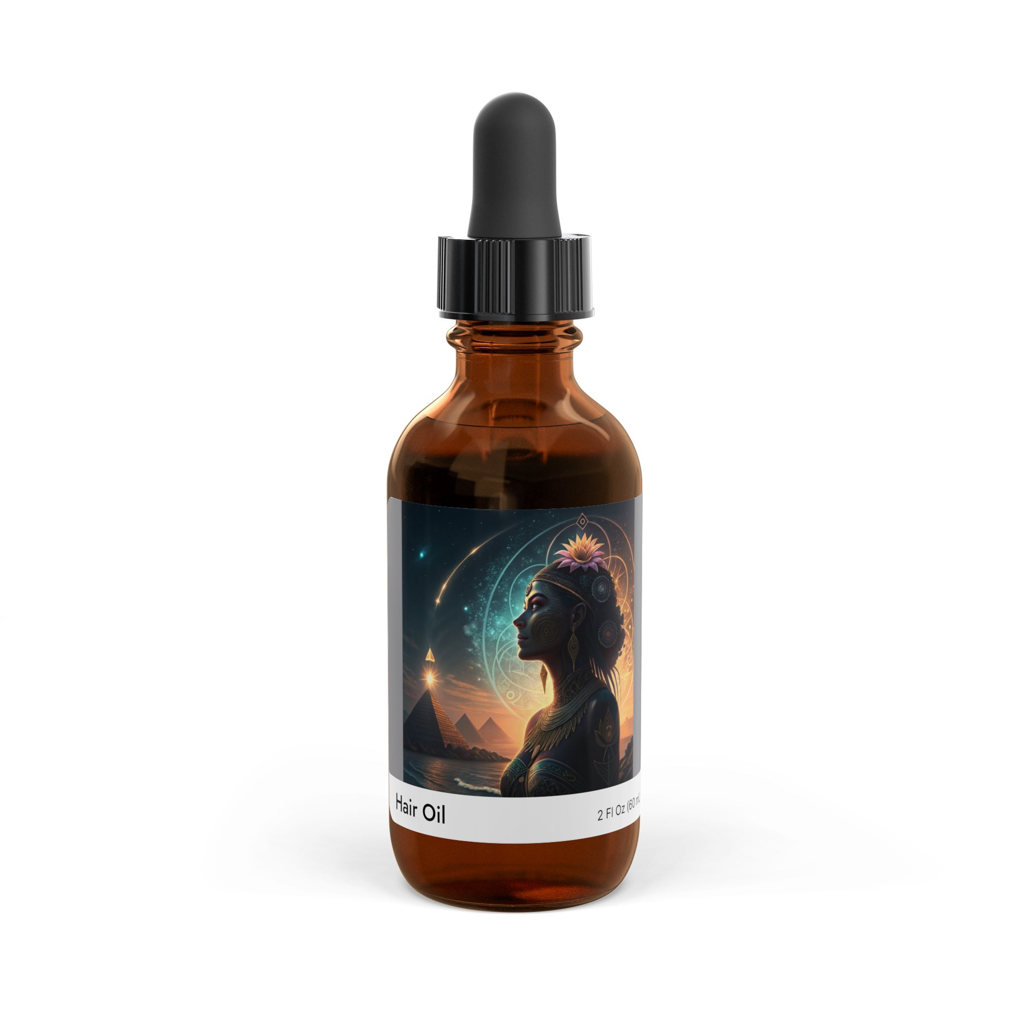 Goddess Hair Oil, 2oz Al art Label