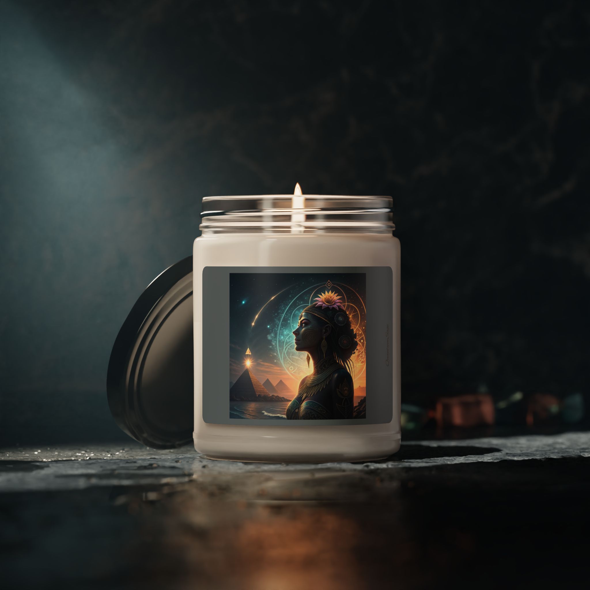 Mystical Goddess Scented Soy Al art Candle, 9oz – Aromatherapy Gift, Mindfulness Relaxation, Spiritual Journey